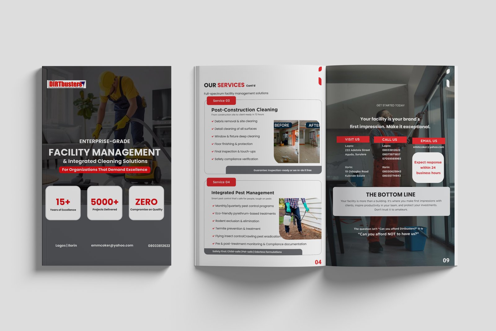 Corporate profile design suite Lagos Nigeria professional services firm